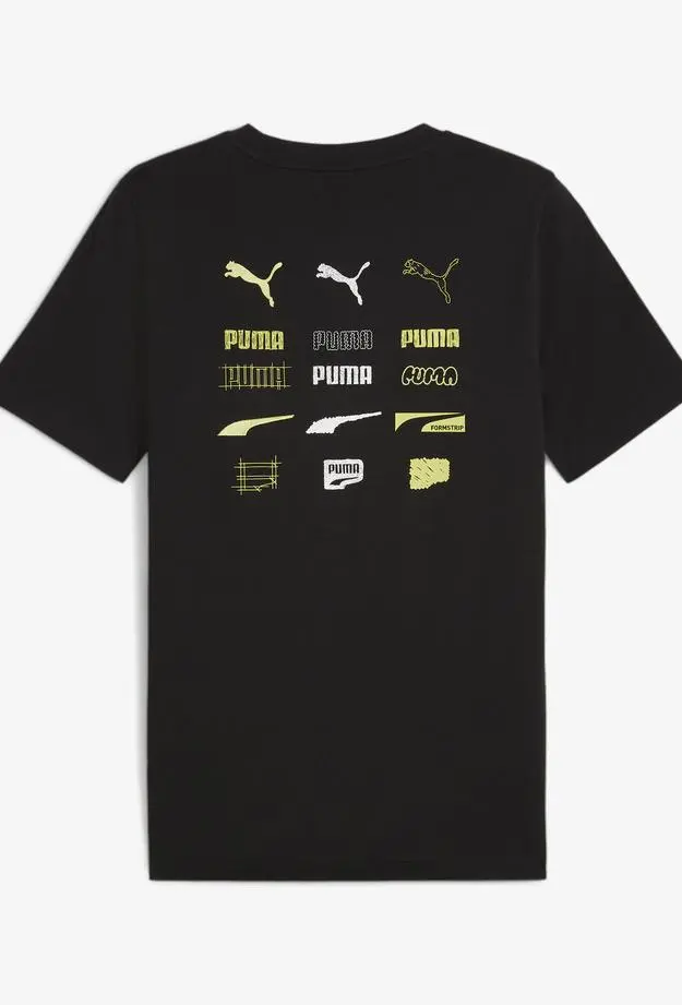 Puma Brand Love Graphic Erkek Siyah T-Shirt