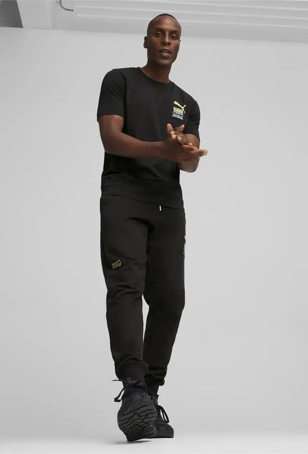 Puma Brand Love Graphic Erkek Siyah T-Shirt