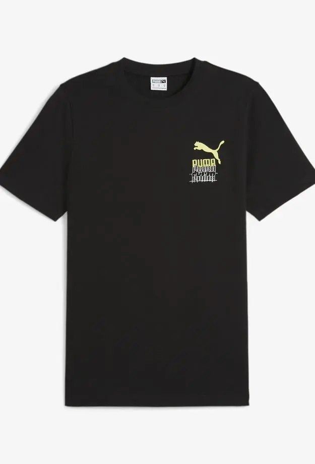 Puma Brand Love Graphic Erkek Siyah T-Shirt