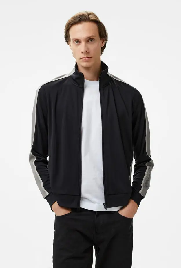 Calvin Klein Full Zip Erkek Siyah Sweatshirt