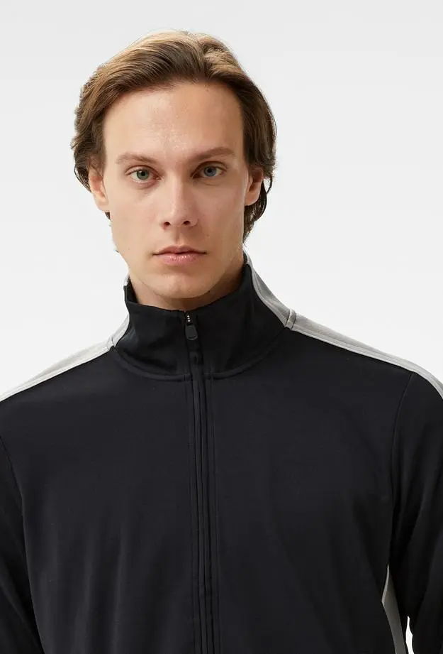 Calvin Klein Full Zip Erkek Siyah Sweatshirt