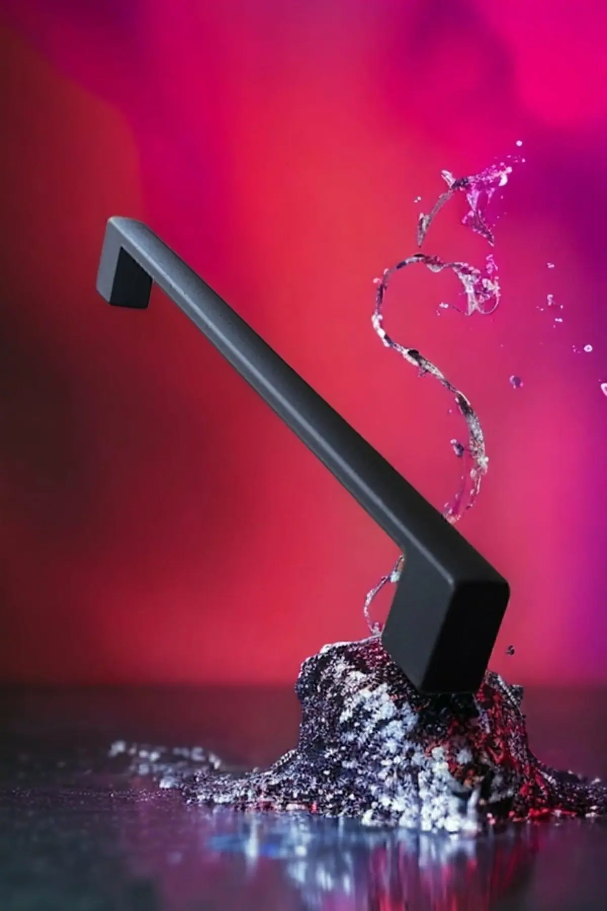 1. Sınıf Metal Köprü 224 MM (22,4 Cm) Mat Siyah Fırın Boya Çekmece Dolap Mobilya Kulpu