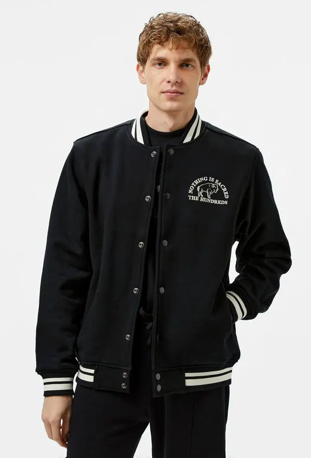 The Hundreds The Hundreds Team Fleece Erkek Siyah Ceket