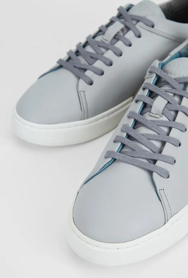 Valmenti Erkek Gri Hakiki Deri Sneakers & Spor Ayakkabı