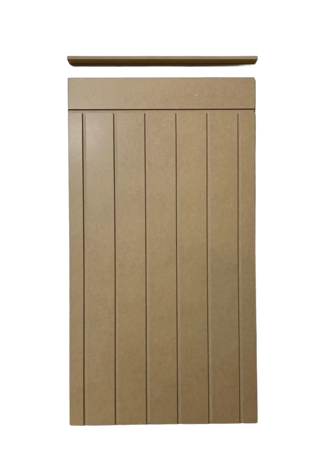 Dekoratif Duvar Paneli ( 54 X 100 Cm ) Boyanabilir Ahşap 10 Mm Ham Mdf Duvar Paneli