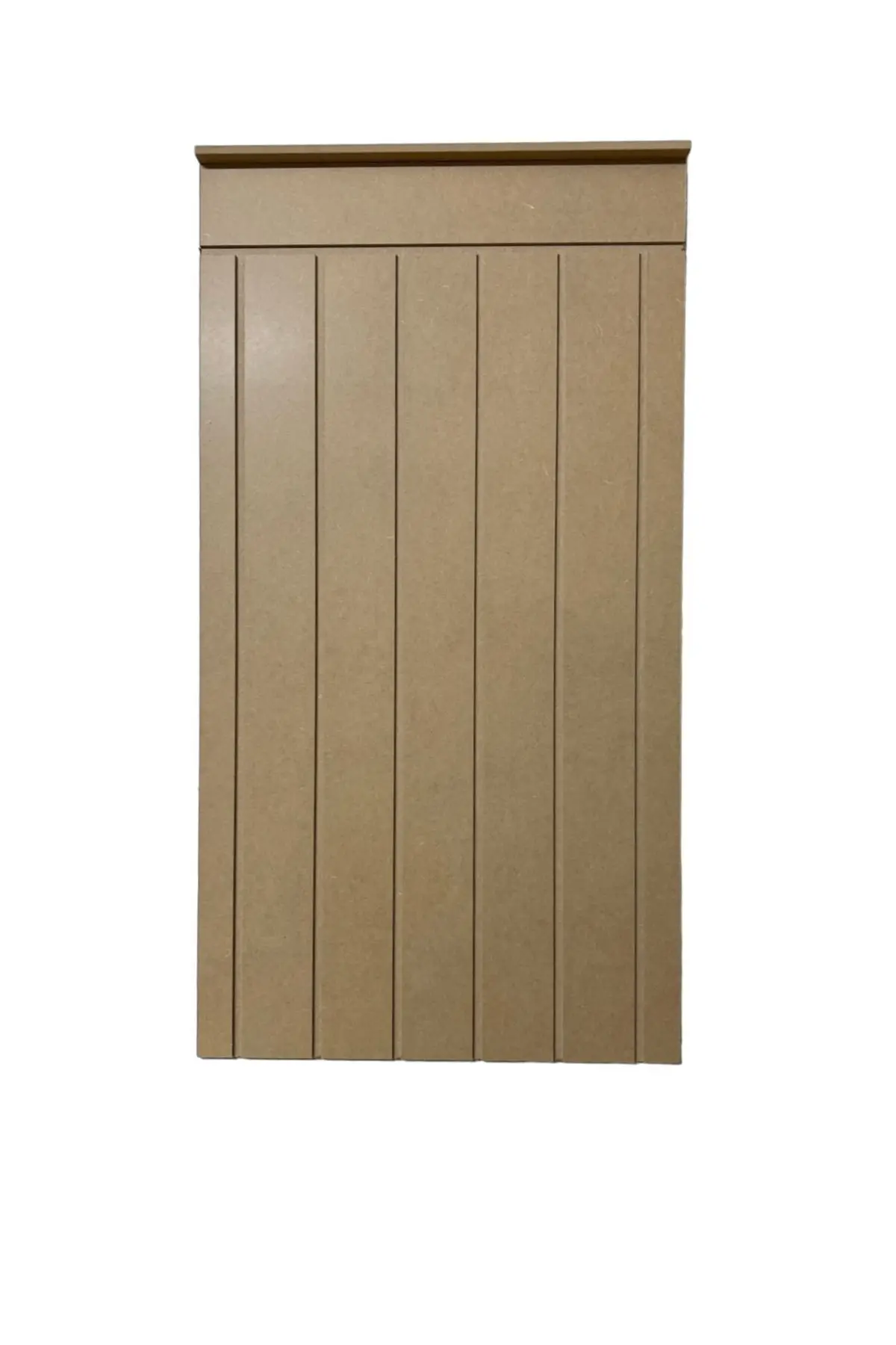 Dekoratif Duvar Paneli ( 54 X 100 Cm ) Boyanabilir Ahşap 10 Mm Ham Mdf Duvar Paneli