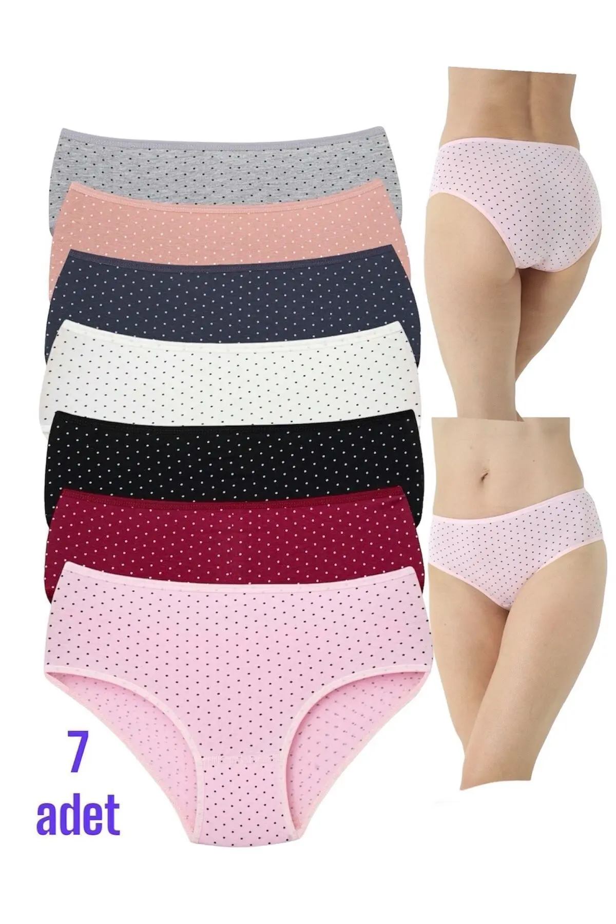 FENİKS İÇ GİYİM Kadın Pamuklu Yüksek Bel Külot