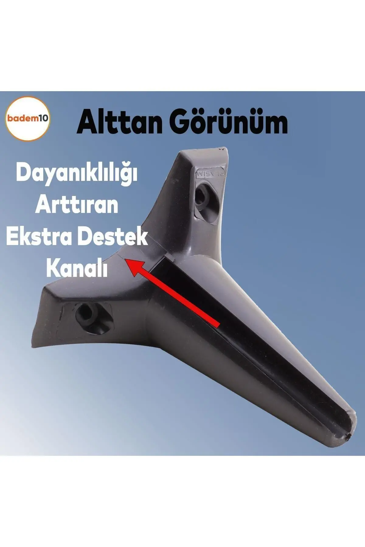 20'li Set Aspen Lüks Mobilya Koltuk Kanepe Tv Ünitesi Yükseltme Destek Ayağı 15 cm Siyah Ayakları