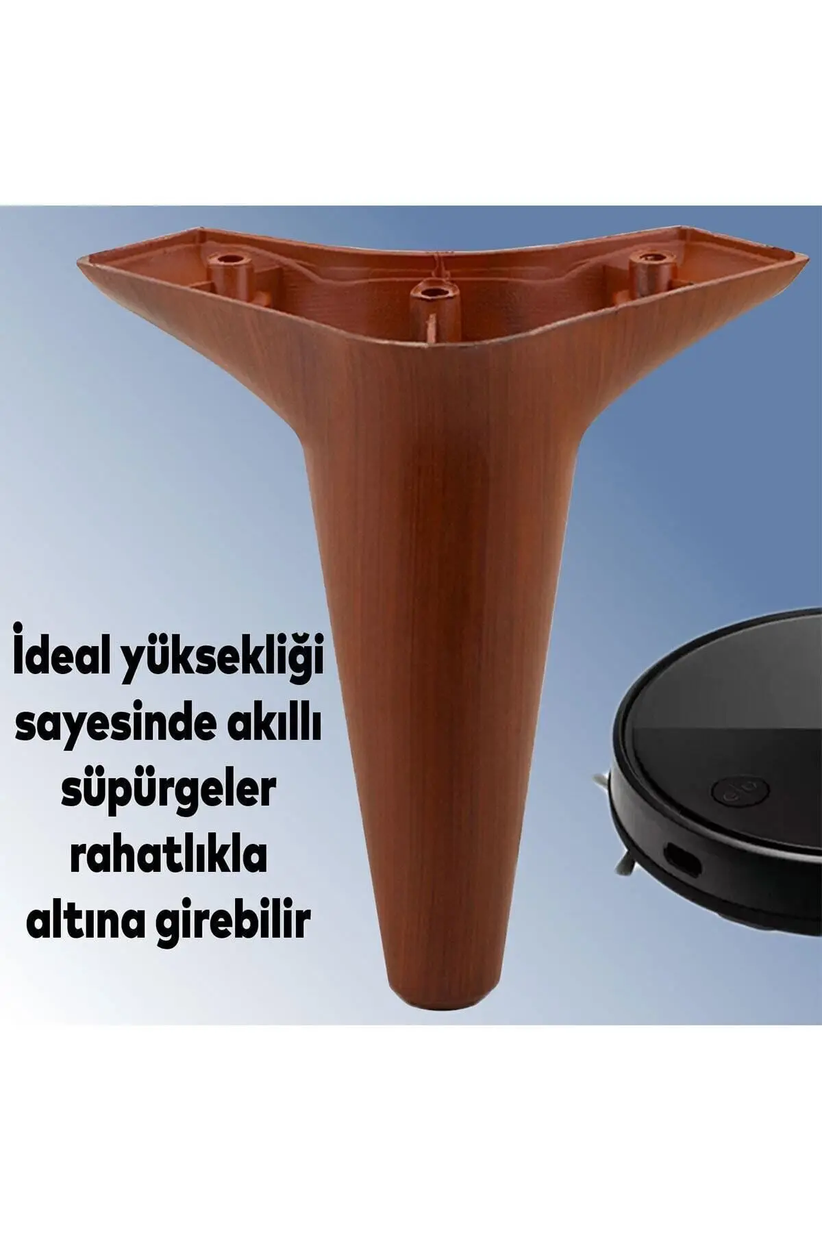 Aspen Lüks Mobilya Kanepe Koltuk Tv Ünitesi Baza Yükseltici Ayağı Ayakları 15 Cm Ahşap Desenli Ayak