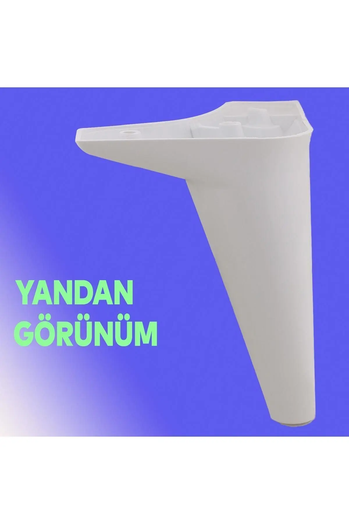 20'li Set Aspen Lüks Mobilya Koltuk Kanepe Tv Ünitesi Yükseltme Destek Ayağı 15 cm Beyaz Ayakları