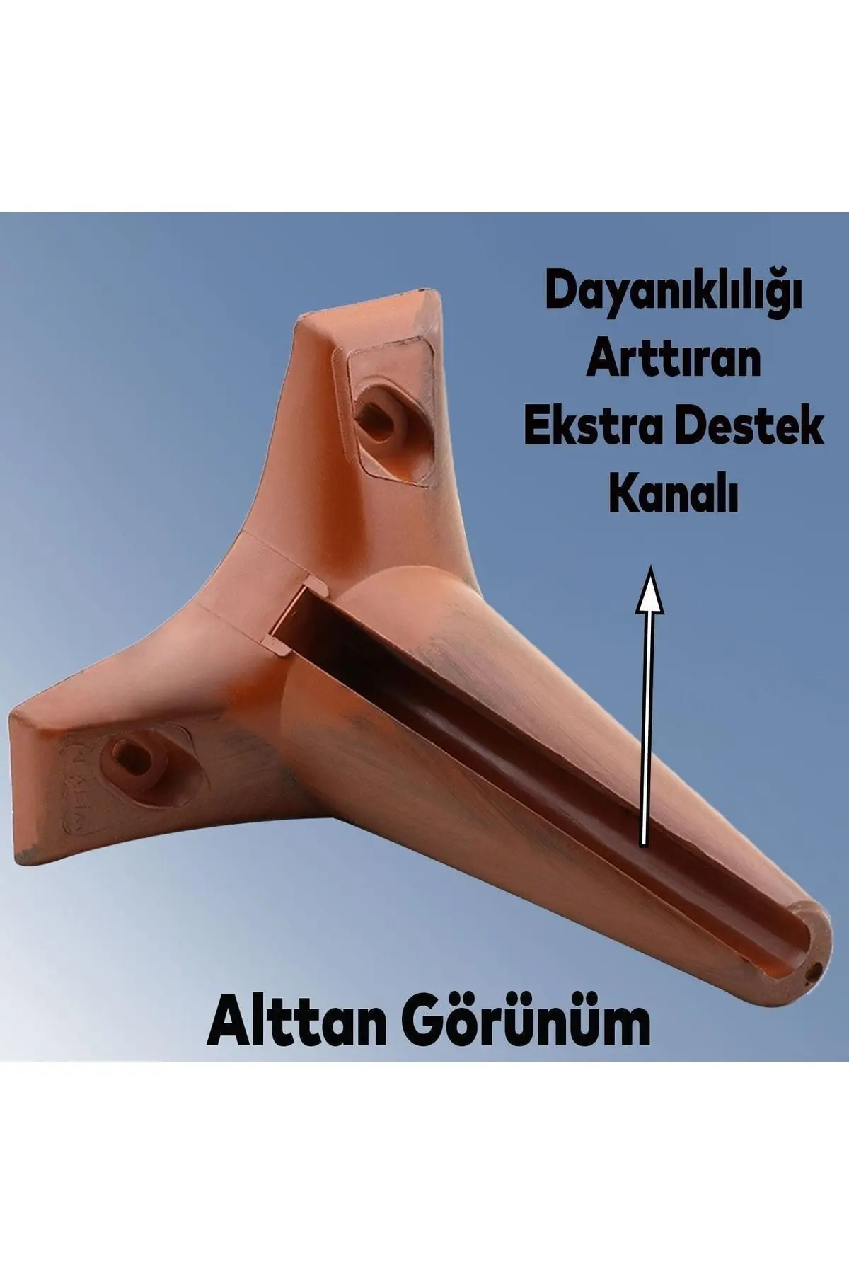 Aspen 6'lı Set Mobilya Tv Ünitesi Çekyat Koltuk Kanepe Baza Destek Ayağı Ayakları 15 Cm Kahverengi