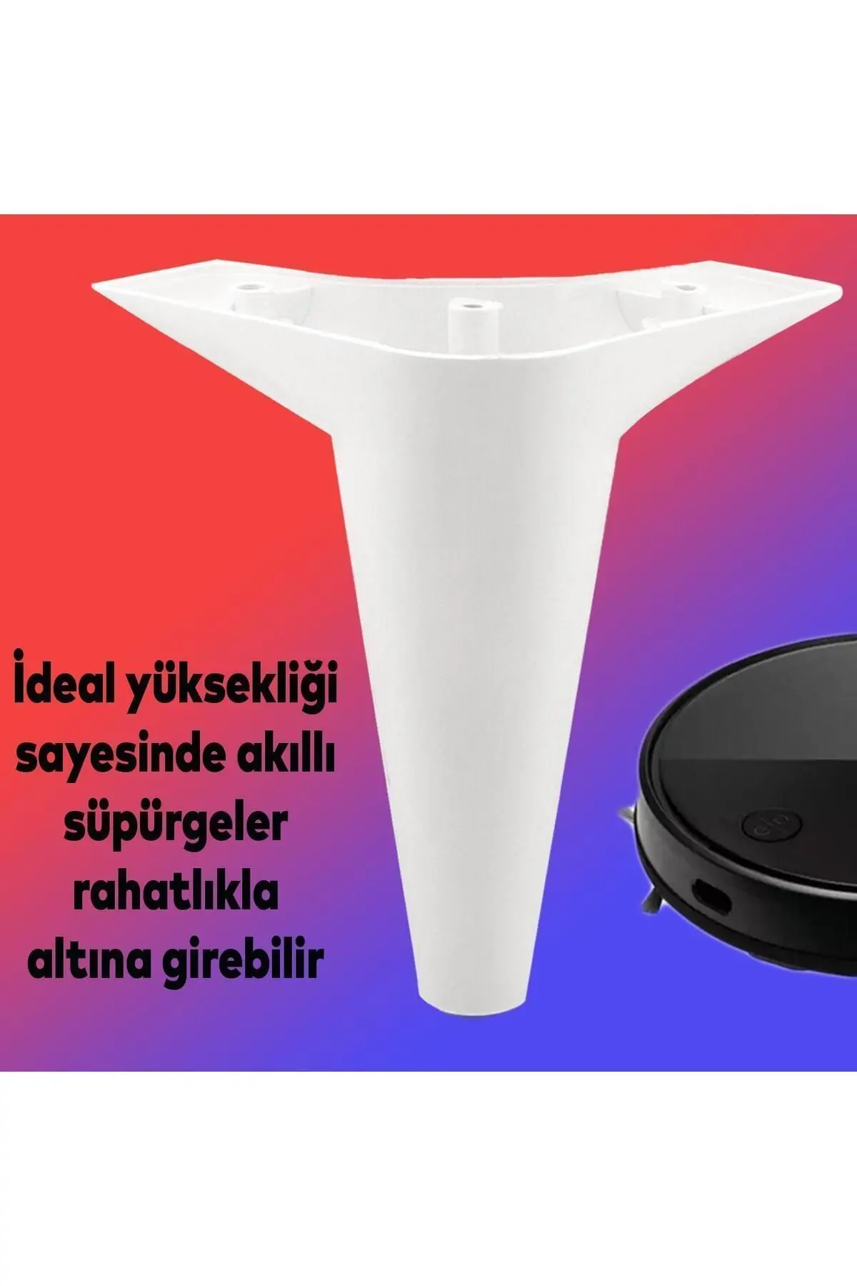 20'li Set Aspen Lüks Mobilya Koltuk Kanepe Tv Ünitesi Yükseltme Destek Ayağı 15 cm Beyaz Ayakları