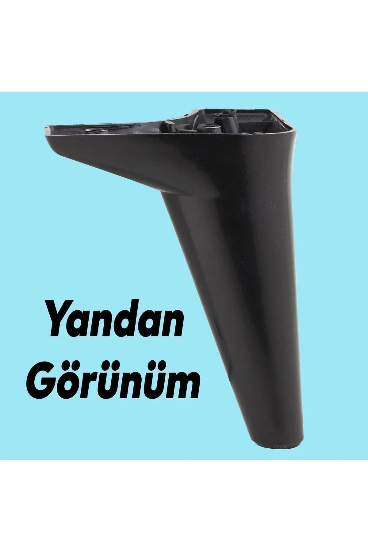 20'li Set Aspen Lüks Mobilya Koltuk Kanepe Tv Ünitesi Yükseltme Destek Ayağı 15 cm Siyah Ayakları