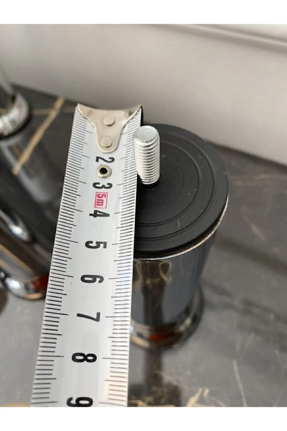 Koltuk Baza Mobilya Ayağı 8 Adet 15 Cm Civatalı Krom Yükseltici Ayaklar Ince Diş Robot Süpürge Için