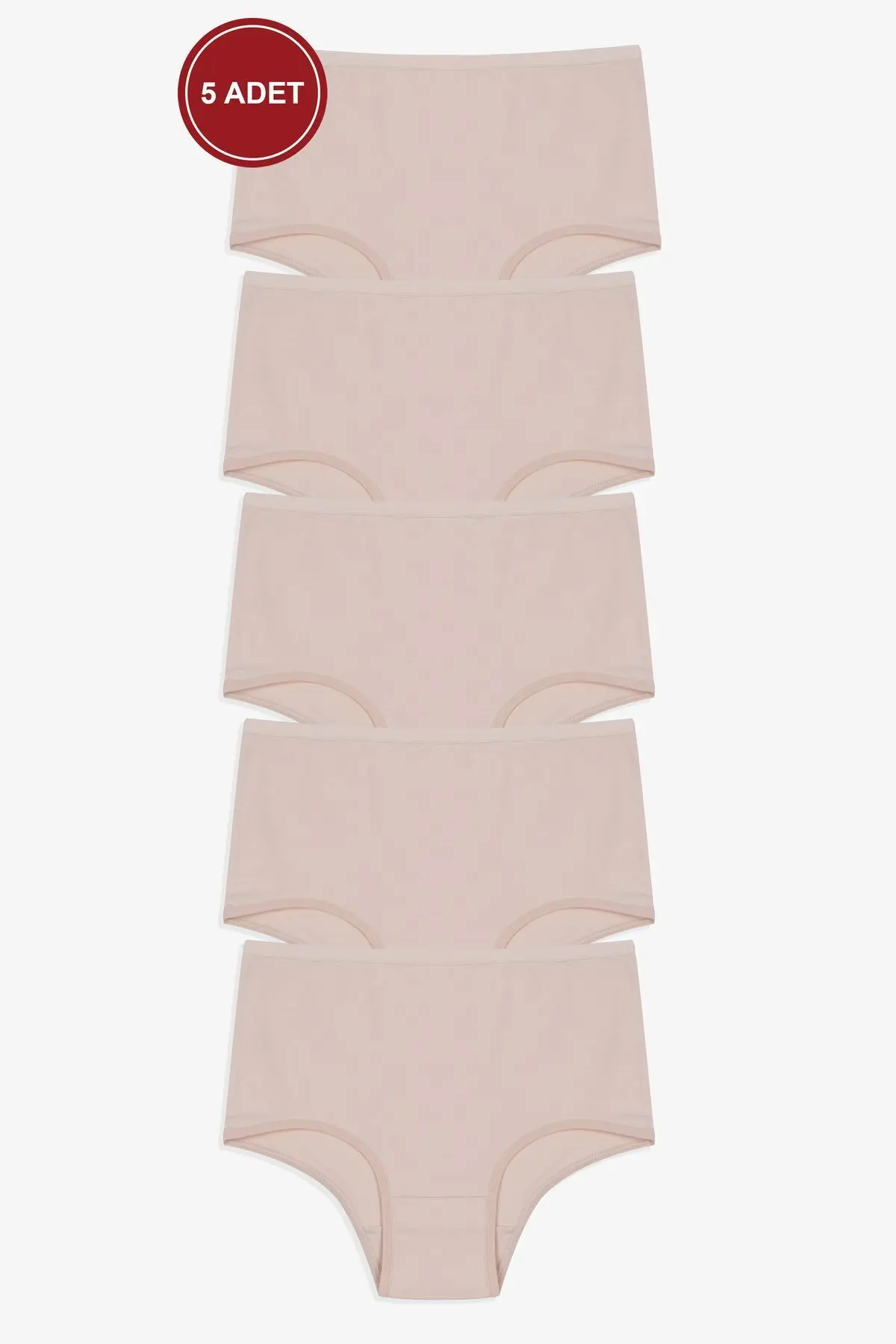 koza iç giyim Kadın 5'li Likralı Ekstra Yüksek Bel Külot