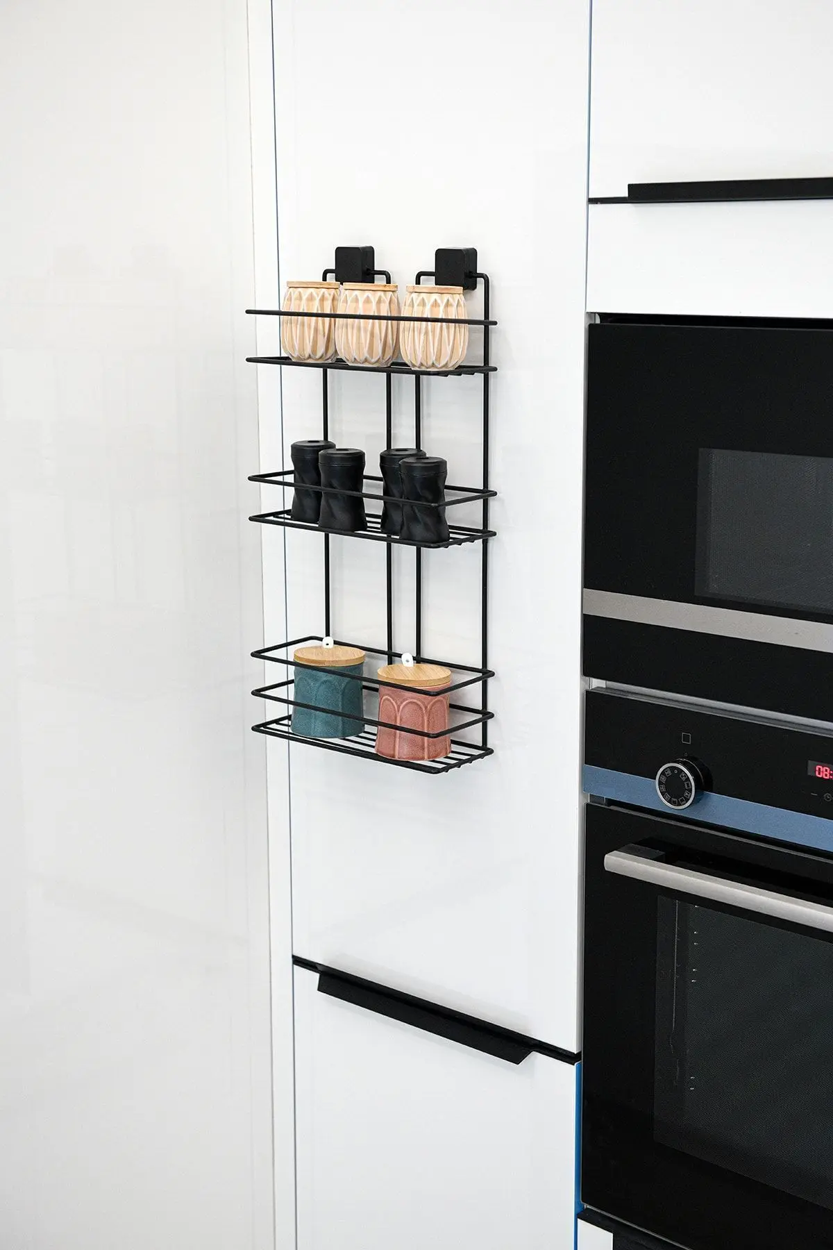 Ömür Boyu Paslanmaz Yapışkanlı Banyo Şampuanlık, Duşakabin Rafı Üçlü