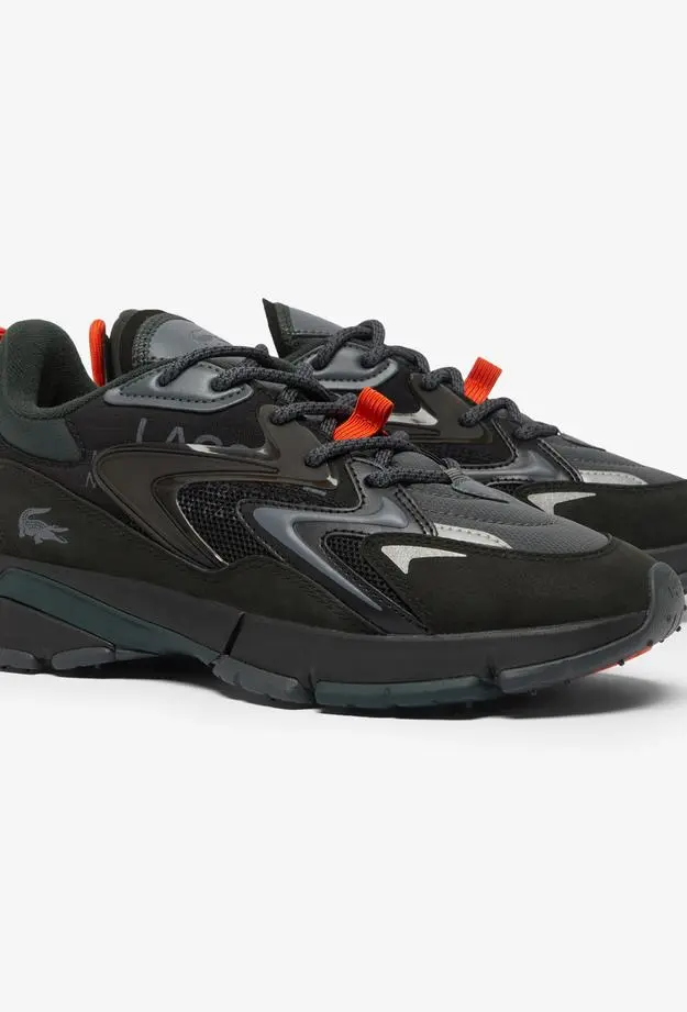 Lacoste L003 Neo Tech Erkek Siyah/Turuncu Spor Ayakkabı