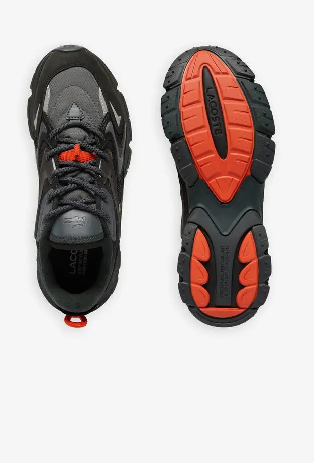 Lacoste L003 Neo Tech Erkek Siyah/Turuncu Spor Ayakkabı
