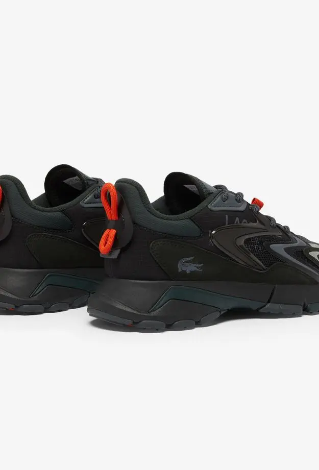 Lacoste L003 Neo Tech Erkek Siyah/Turuncu Spor Ayakkabı