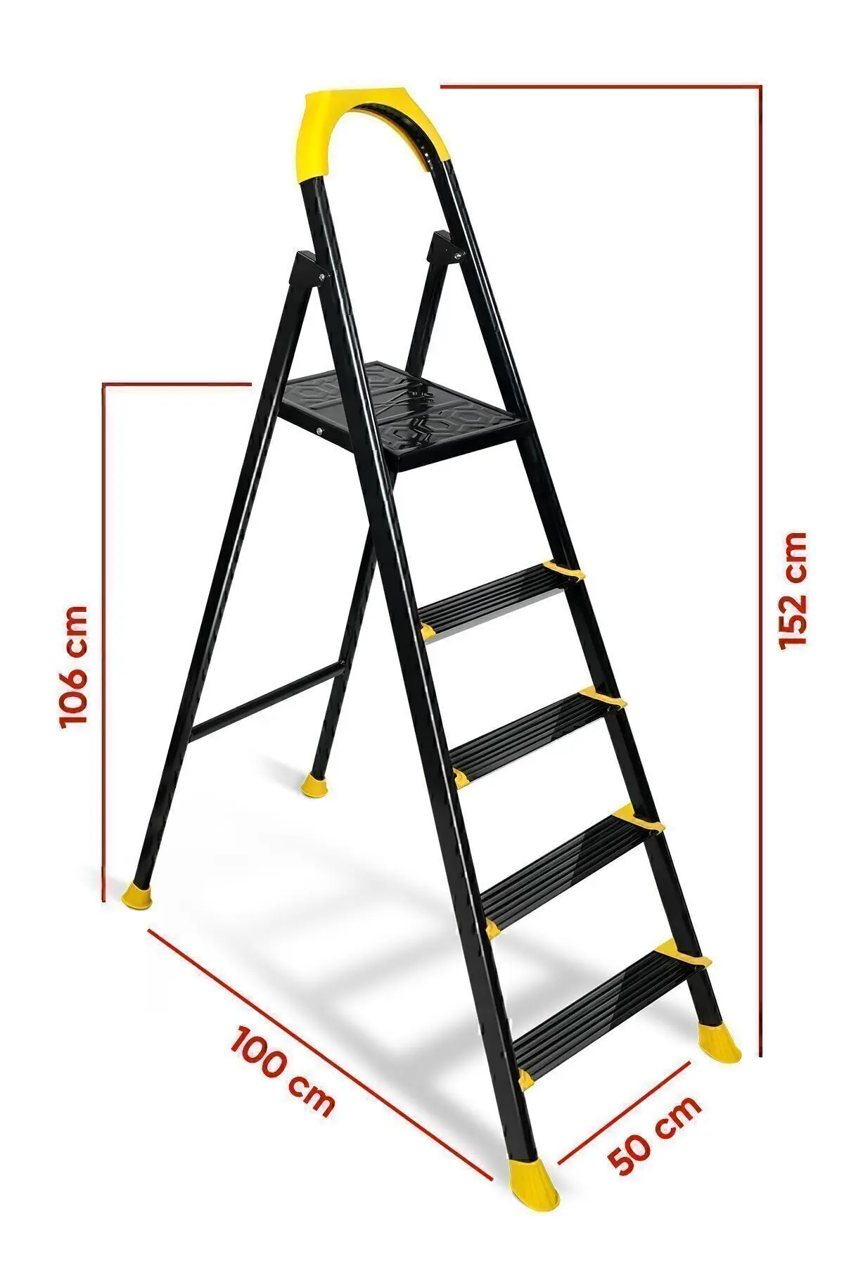 Hardy 4+1 Basamaklı Özel Tasarım Hafif Merdiven