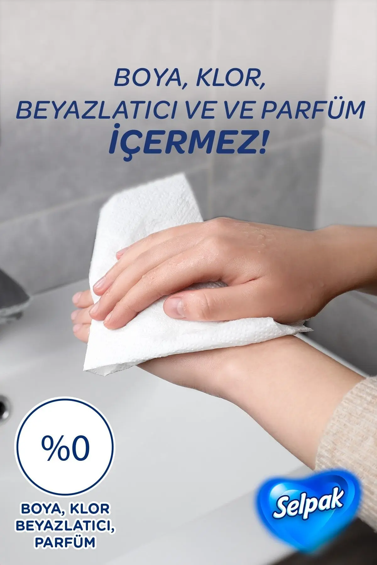 ® El Ve Yüz Havlusu 3'lü 240 Yaprak