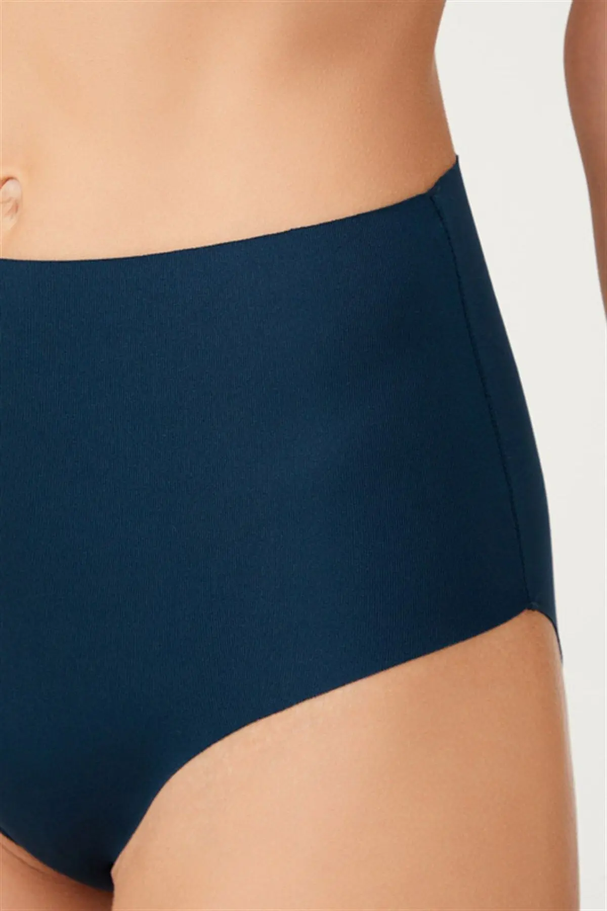 Yüksek Bel Basic Lazer Kesim Bikini Külot 3'lü Paket - 4