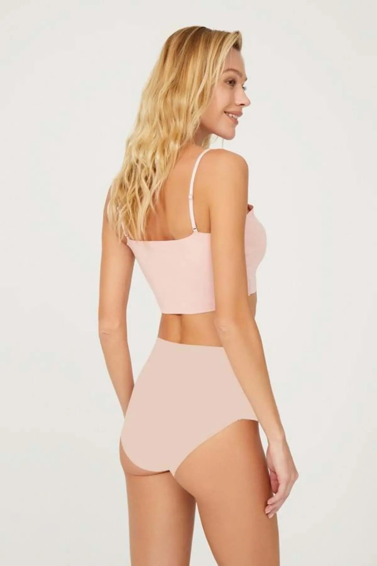 Yüksek Bel Basic Lazer Kesim Bikini Külot 6'lı Paket-2