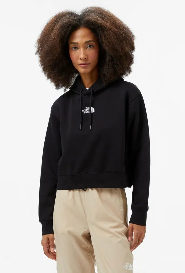 The North Face Essential Crop Kadın Siyah Sweatshirt