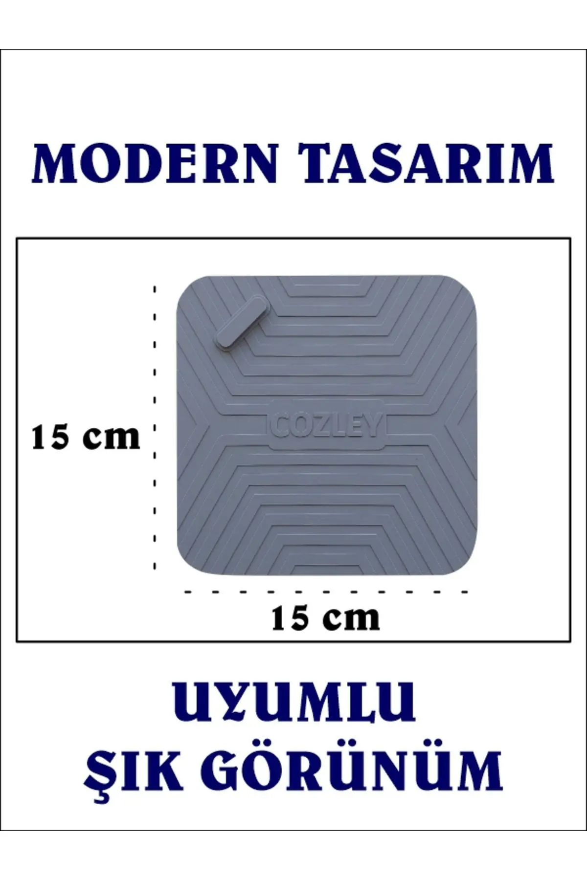 Kötü Koku Önleyici Silikon Mat Banyo Mutfak Lavabo Balkon Gider Tıpası Kapağı Böcek Önleyici Gri