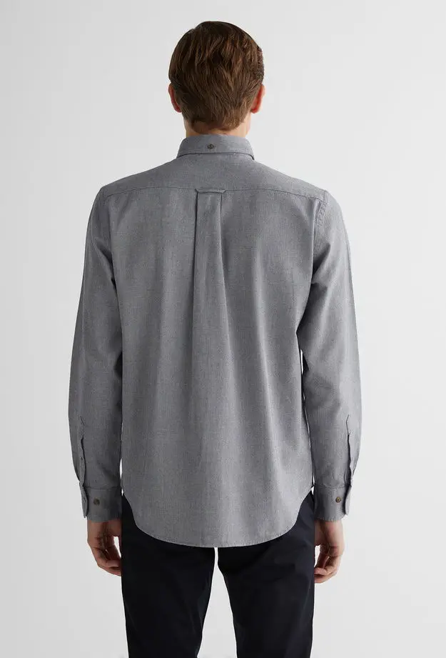 GANT Erkek Gri Regular Fit Düğmeli Yaka Gömlek