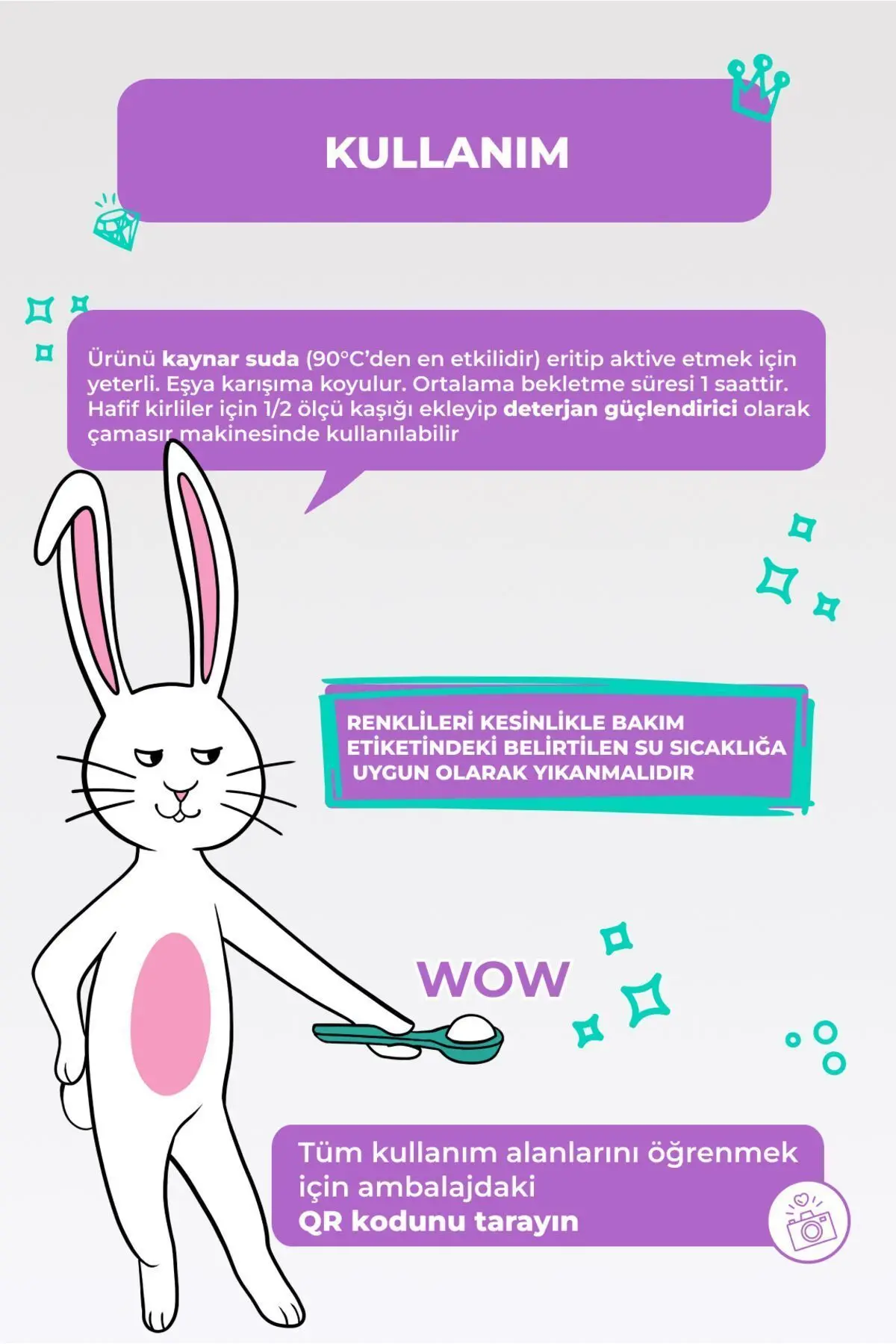 Çamaşır Ve Yüzey Için Çok Amaçlı Oksijenli Toz Leke Çıkarıcı ve beyazlatıcı 800 gr