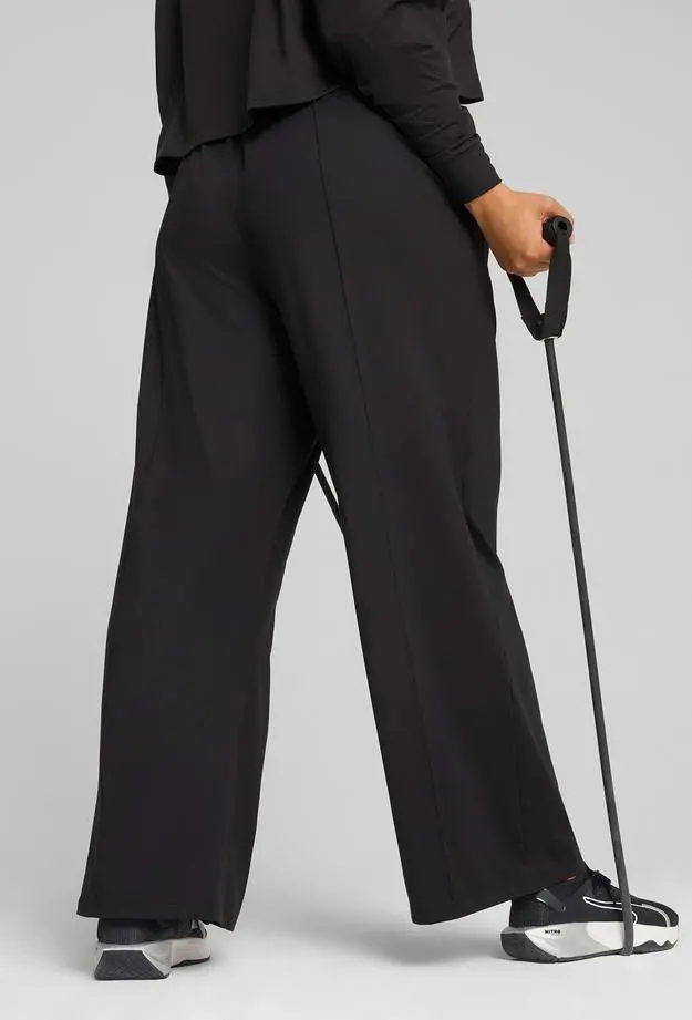 Puma Cloudspun Wide Leg Kadın Siyah Eşofman Altı