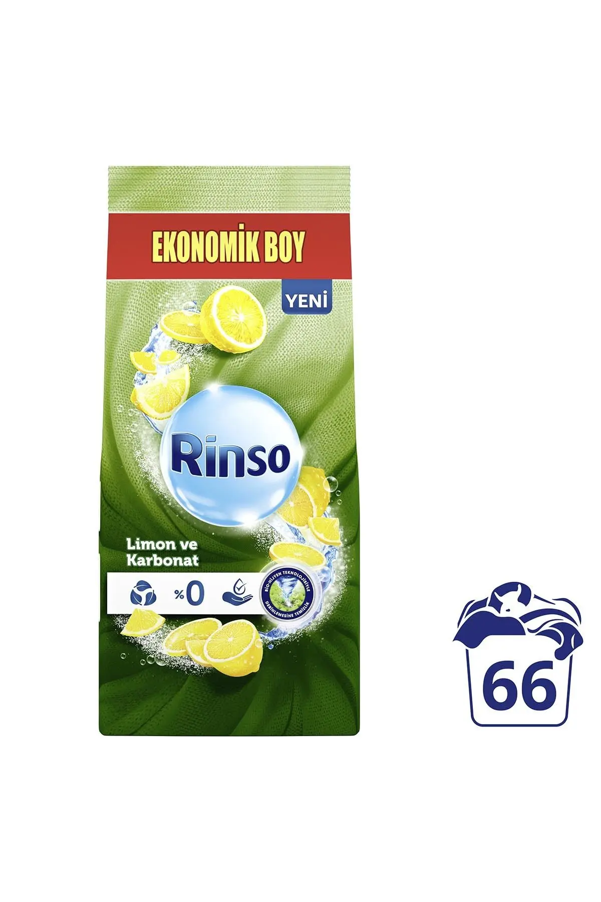 Rinso Toz Çamaşır Deterjanı Limon Ve Karbonat Renkliler Ve Beyazlar Için 10 Kg X1