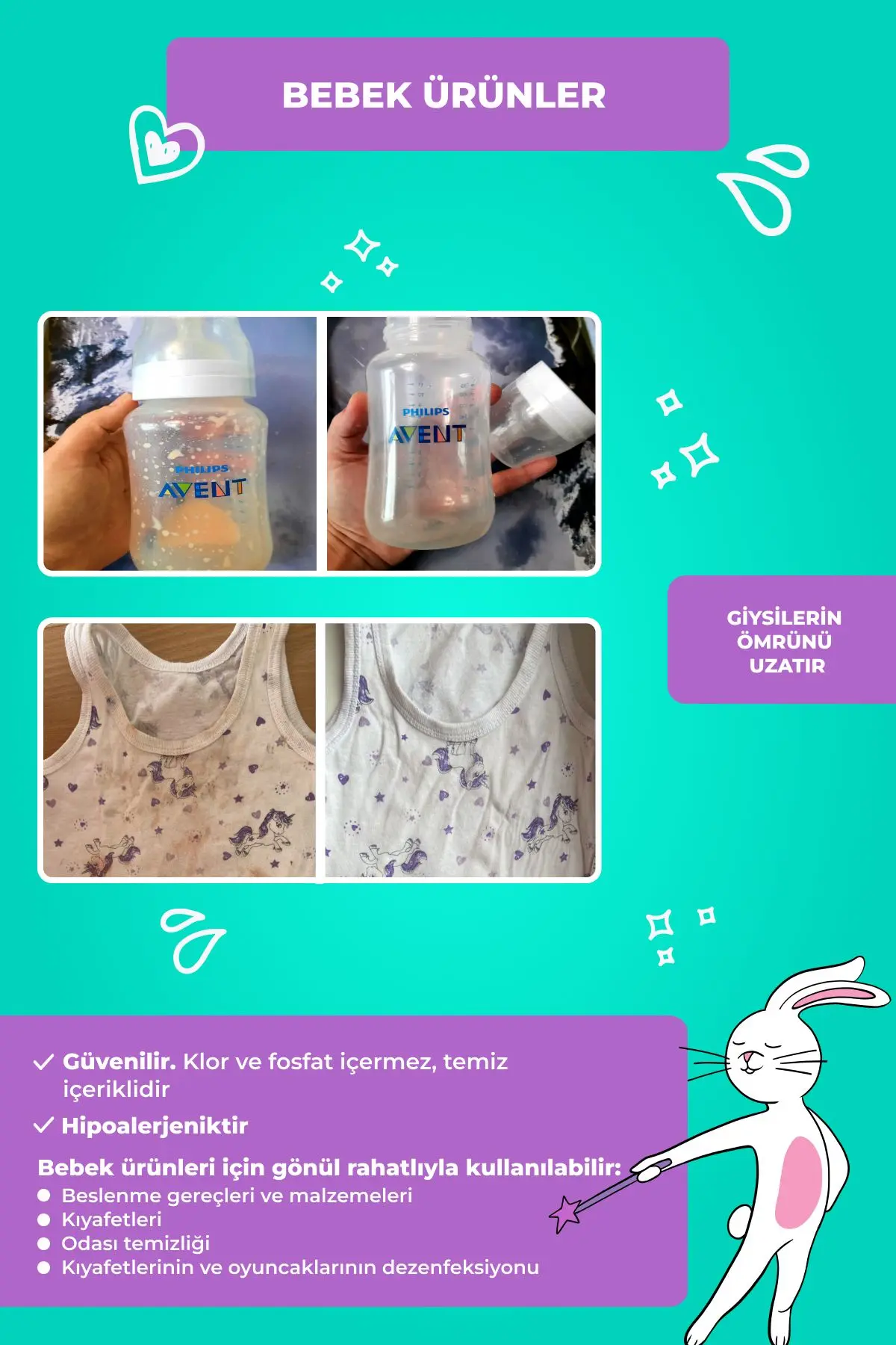 Çamaşır Ve Yüzey Için Çok Amaçlı Oksijenli Toz Leke Çıkarıcı ve beyazlatıcı 2'li Paket 2 X 800 gr