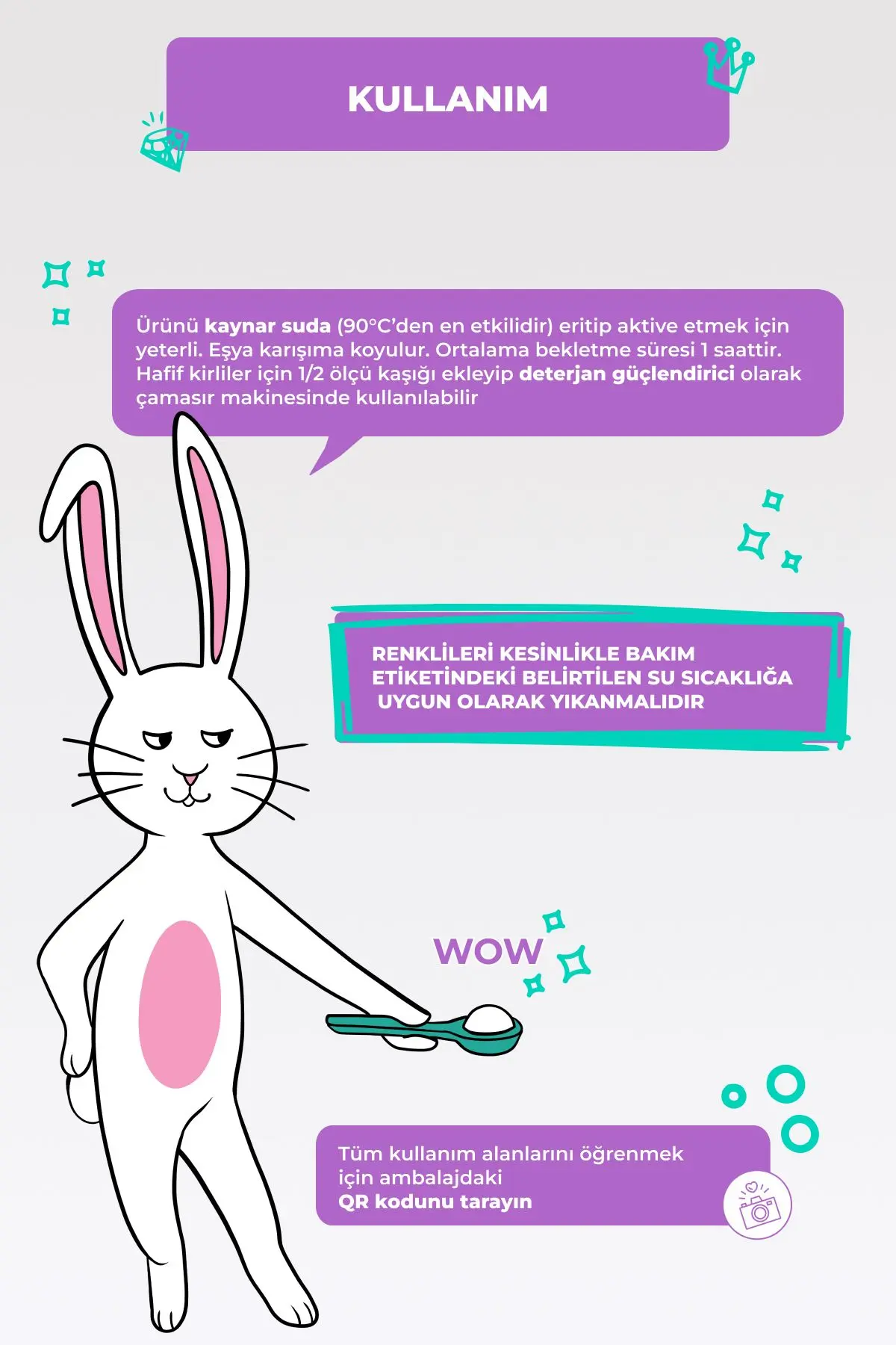 Çamaşır Ve Yüzey Için Çok Amaçlı Oksijenli Toz Leke Çıkarıcı ve beyazlatıcı 2'li Paket 2 X 800 gr