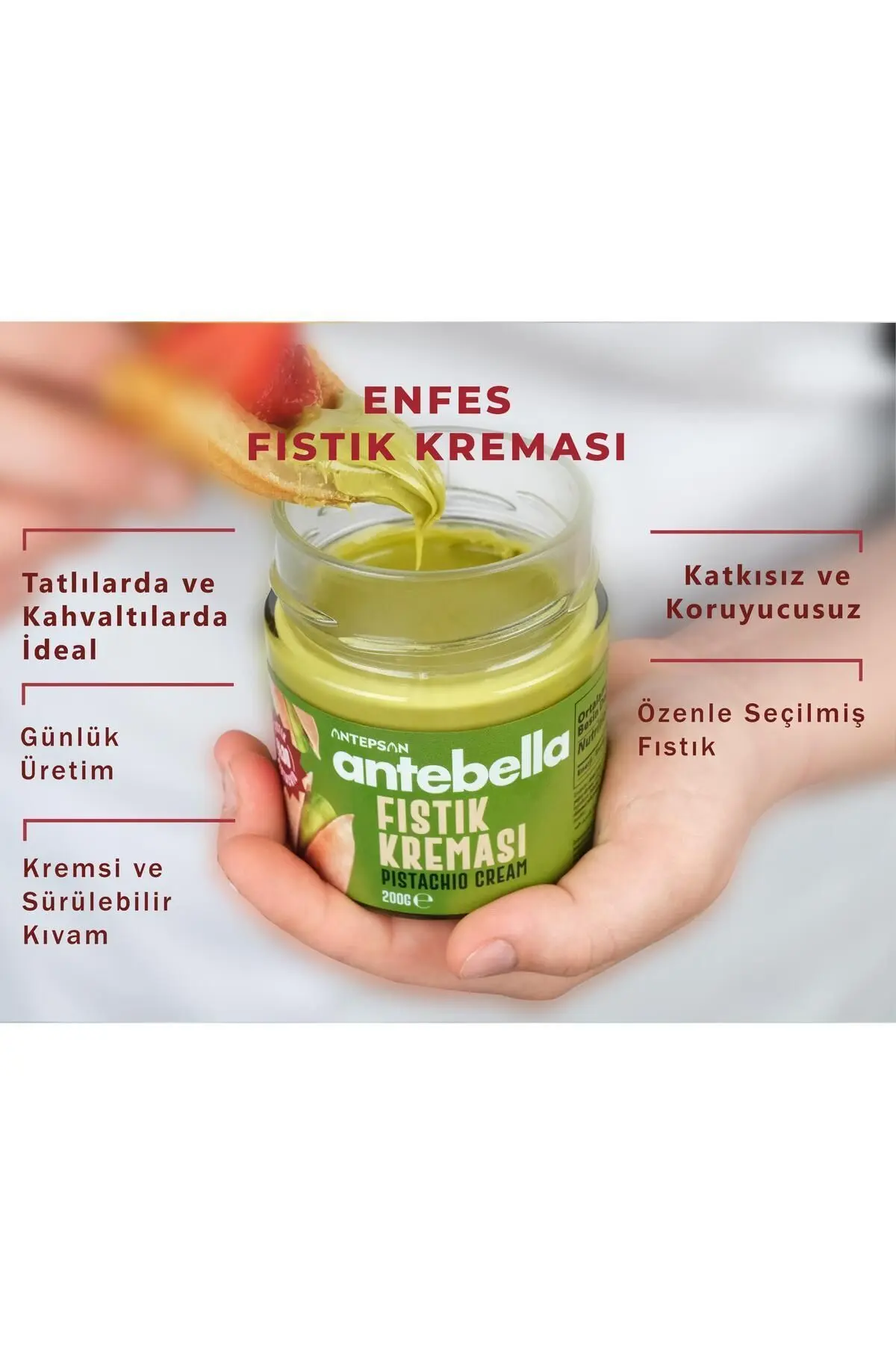 Antep Fıstık Kreması 200 gr