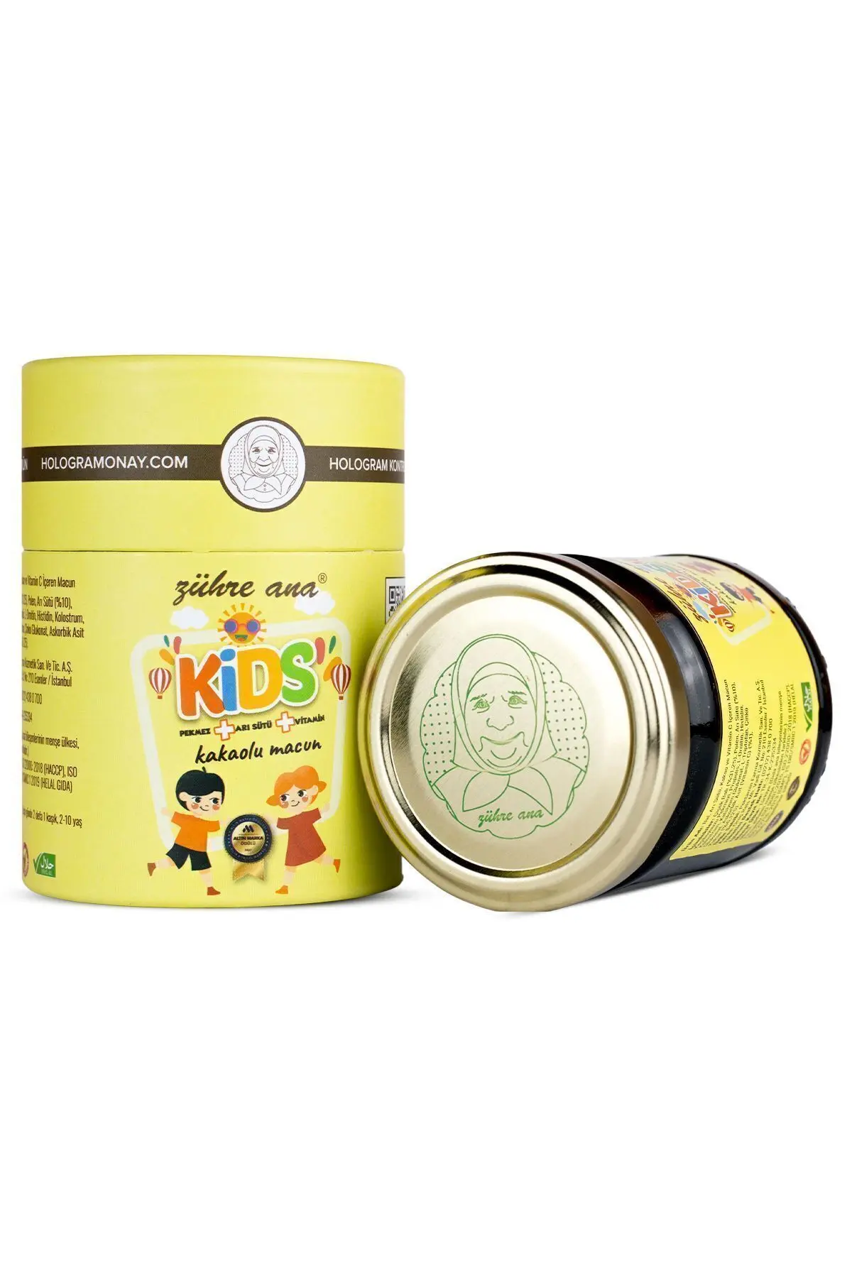Kids Çocuklar için Özel - Arı Sütü, Pekmez, Bal Ve Vitamin Katkılı Kakaolu Macun