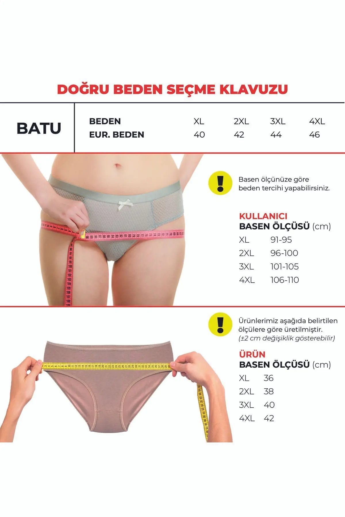Kadın Pamuklu Bato / Hipster Külot (XL, 2XL, 3XL, 4XL) 5 Farklı Renk 1 Pakette