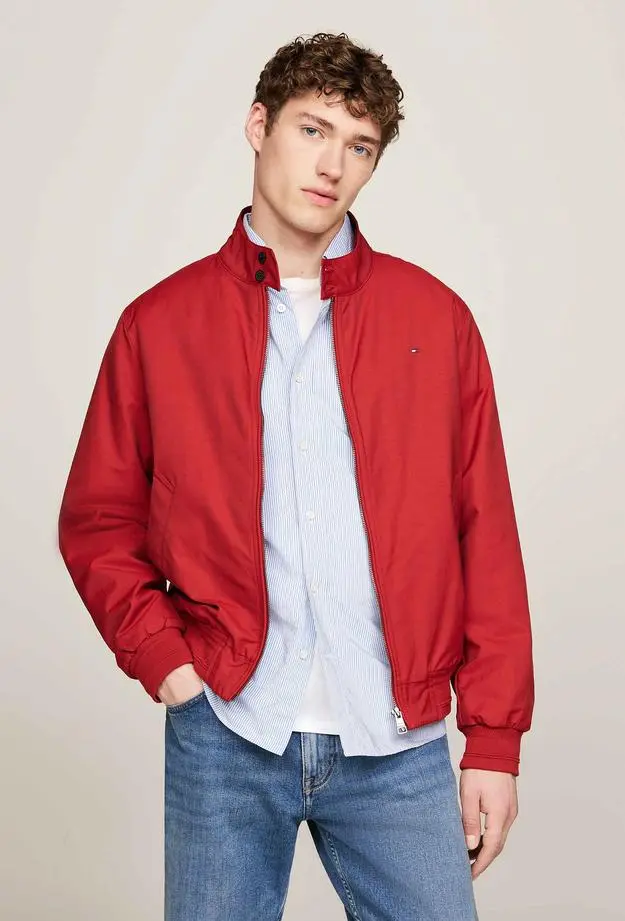 Tommy Hilfiger Erkek Kırmızı Mont