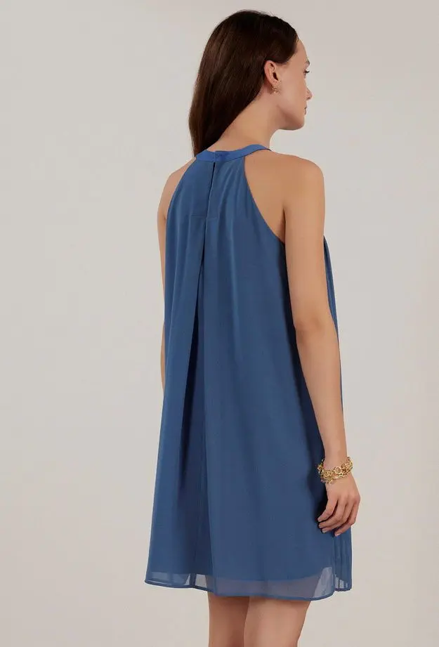 YARGICI Halter Yaka Elbise