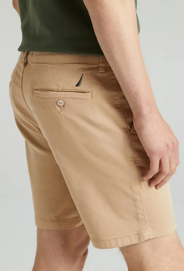 Nautica Erkek Bej Slim Fit Bermuda Şort