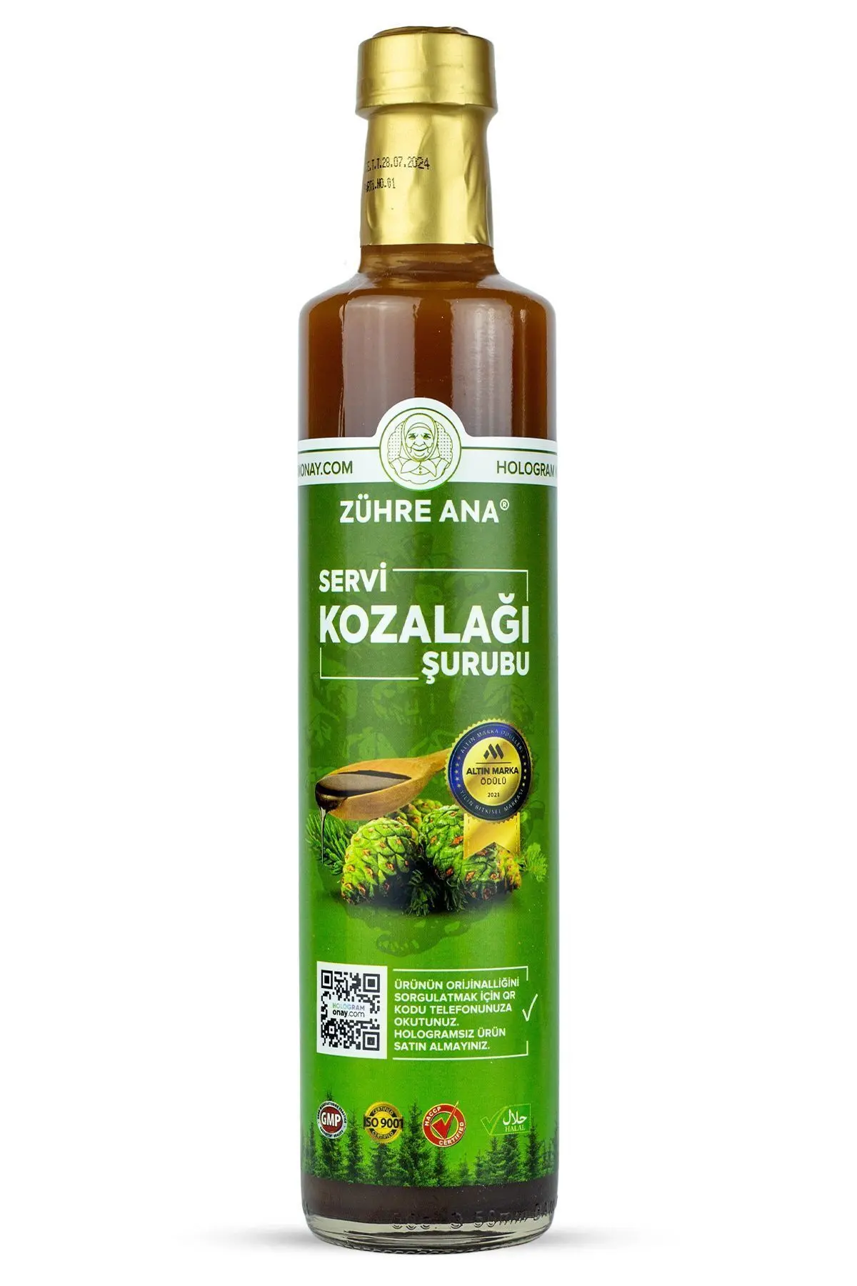 Zühre Ana Kozalak Şurubu Servi Kozalağı Ve Kara Mürver Içeren Şurup 650 Ml