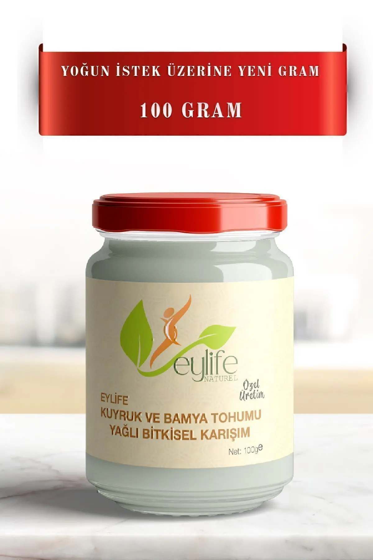 EYLİFENATUREL Kuyruk Ve Bamya Tohumu Yağlı Bitkisel Karışım 100 Gr
