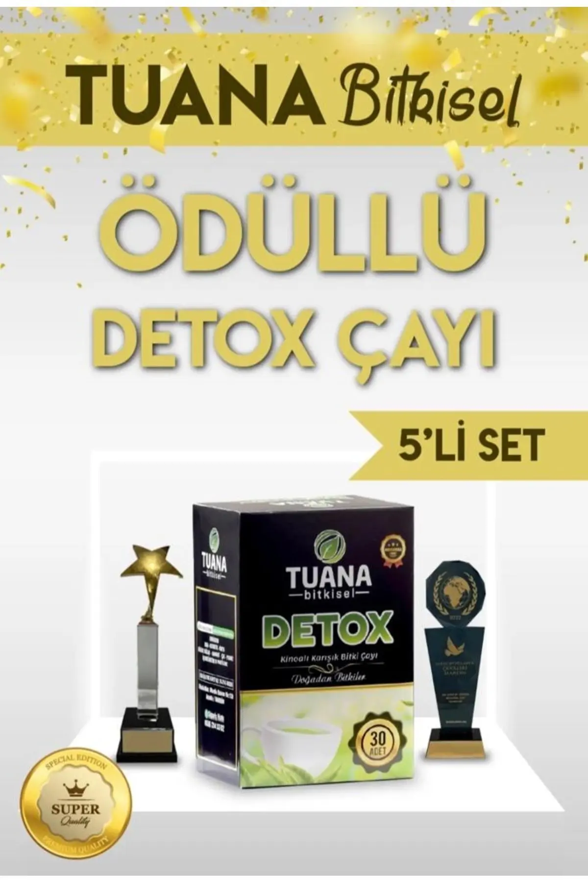 Tuvana Bitkisel Zayıflama Yardımcı Bitkisel Karışımlı Detox Form Çayı 5li Set