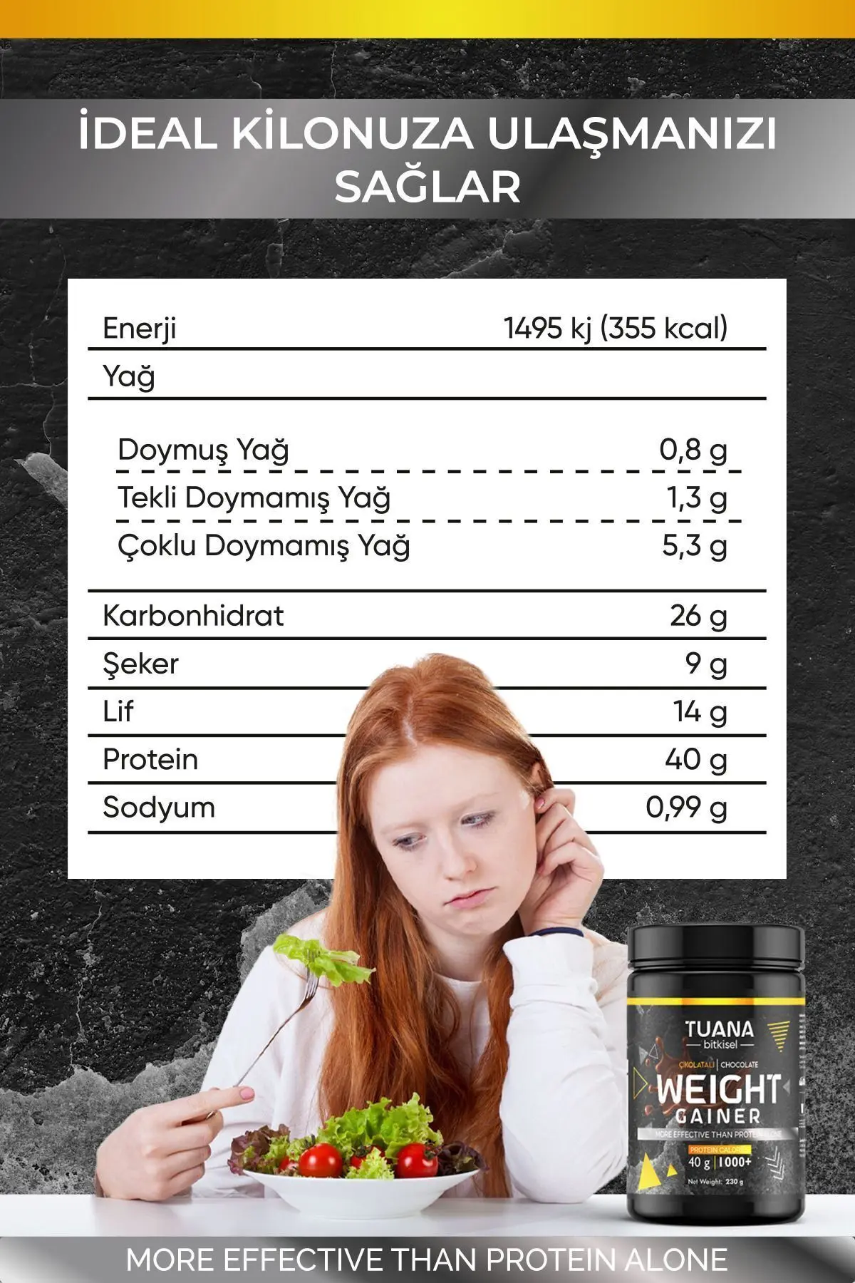 Kilo aldırıcı iştah açıcı çikolata aromalı toz 230 gr