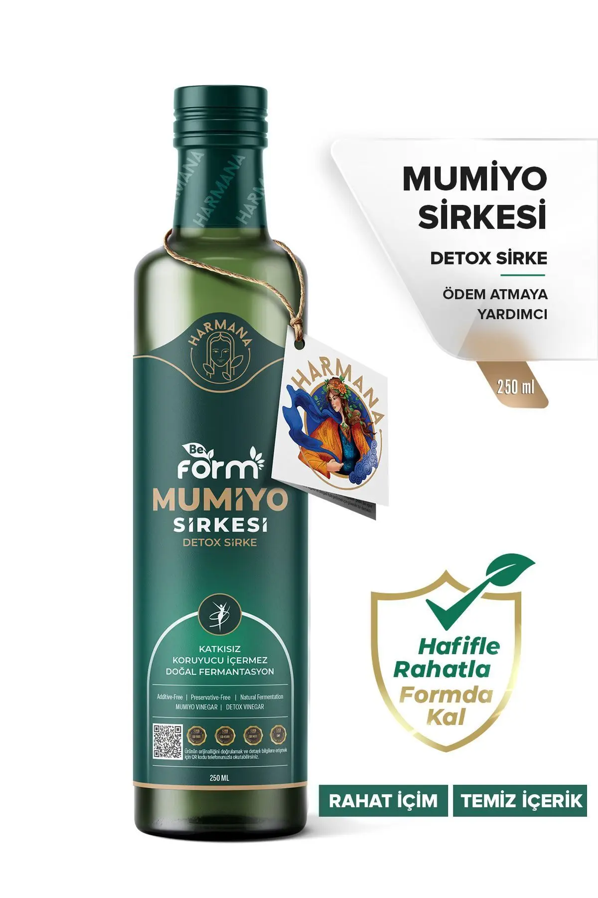 HARMANA Beform - Mumiyo Sirkesi, Detox Sirke 250 ml