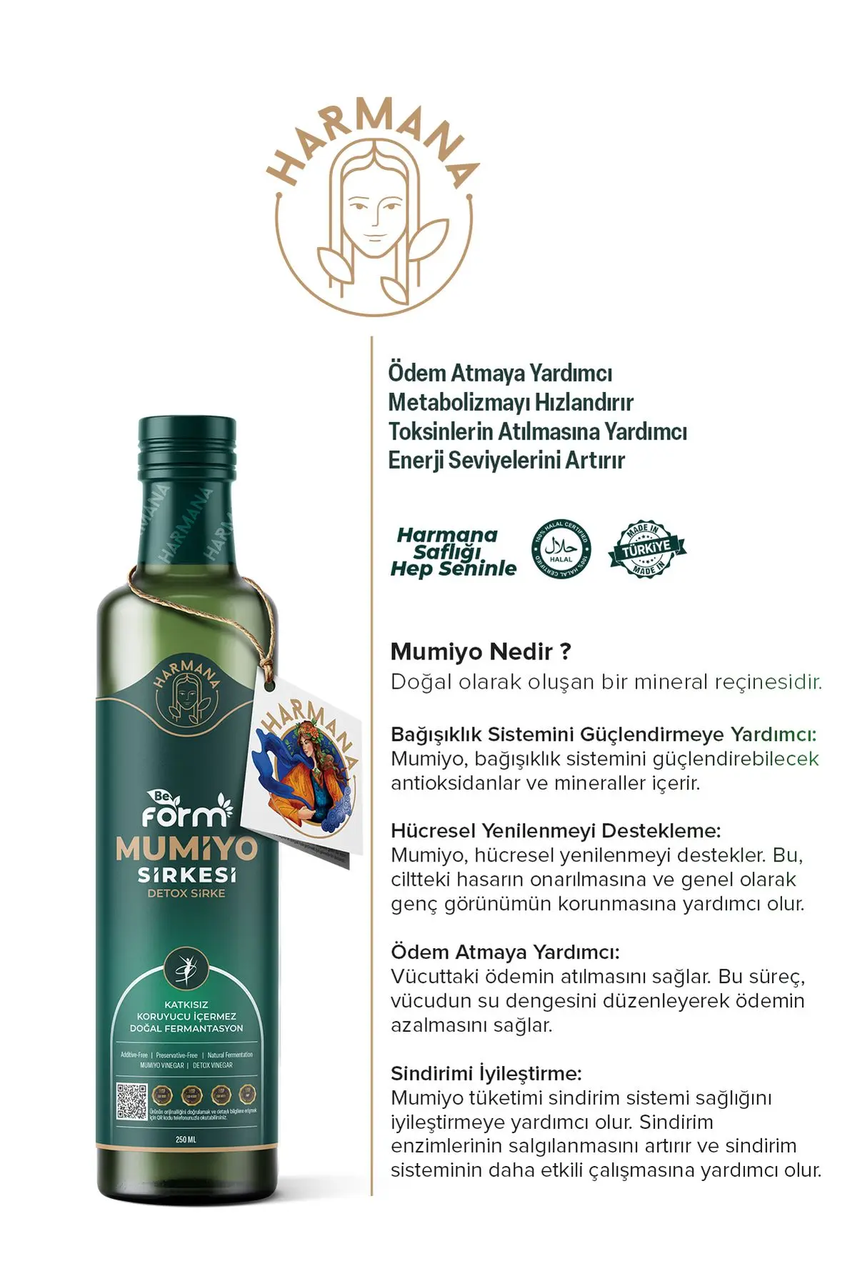 Beform - Mumiyo Sirkesi, Detox Sirke 250 ml