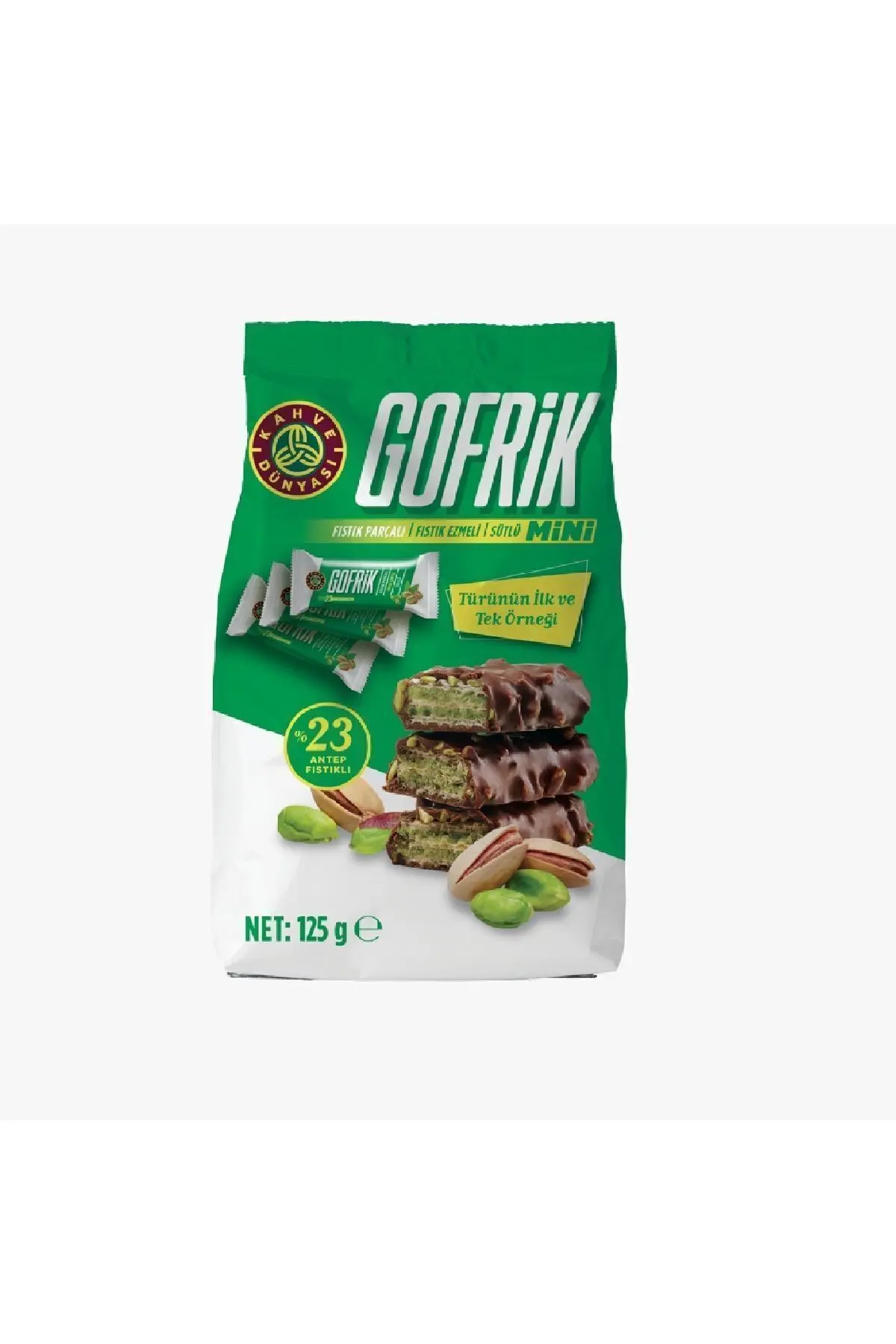 Kahve Dünyası Gofrik Fıstık Parçacıklı Sütlü Mini Gofret 125gr