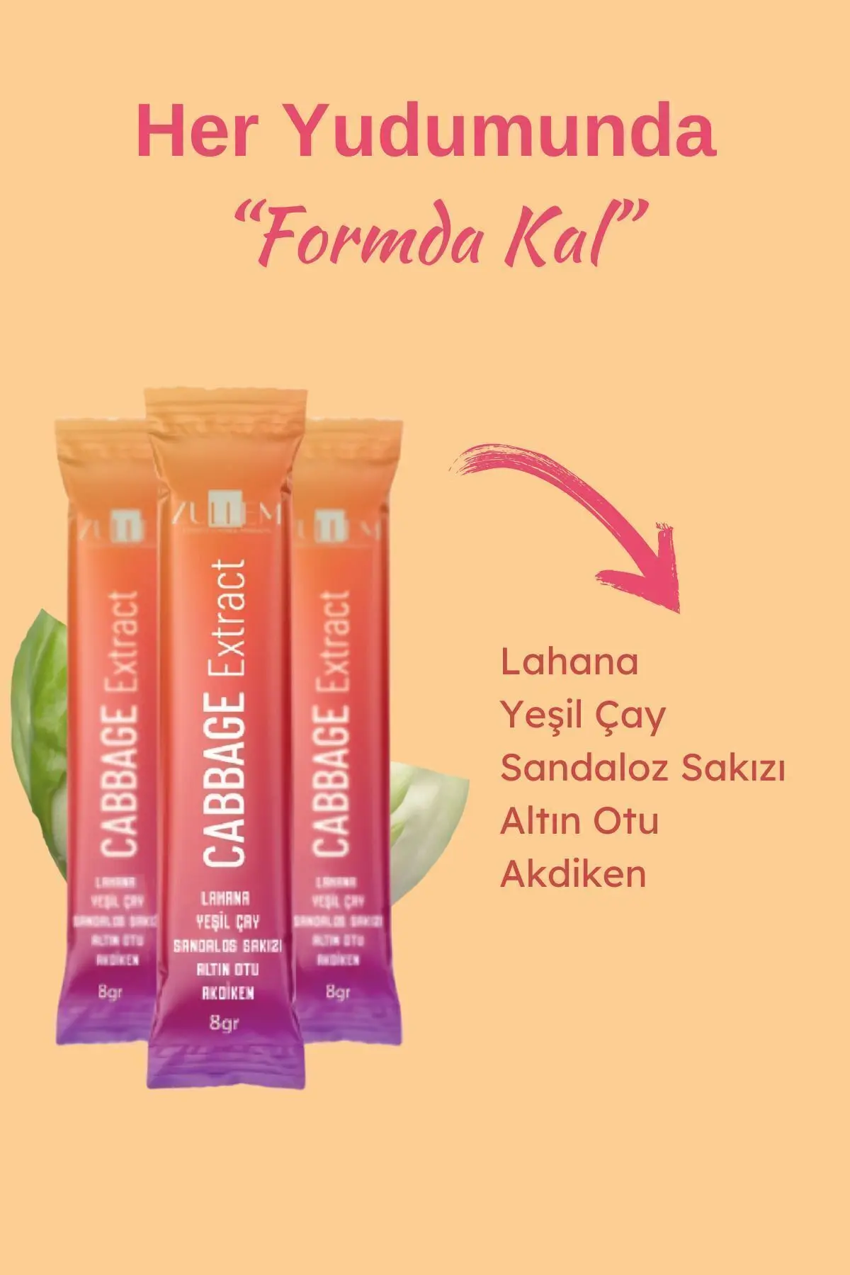 Cabbage Extract Pow 1 Kutu ( Brüksel Lahana Tozu ) 20 Şase