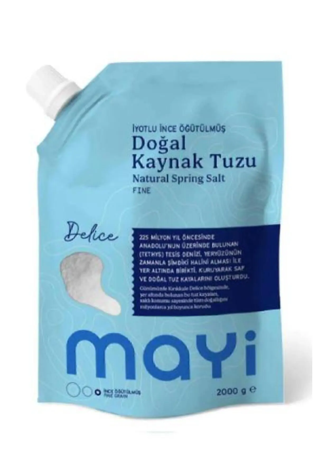 Mayi Tuz Mayi Öğütülmüş Sofra Tuzu (İyot İlaveli) 2 kg
